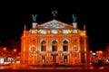 Lviv. National Academic Opera and Ballet Theater named after SolomÃâÃâ Krushelnitsky. Royalty Free Stock Photo